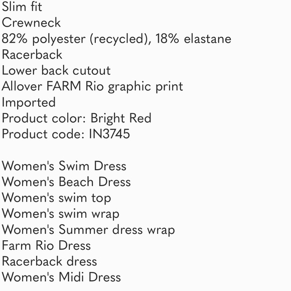 Adidas rio dress - Picture 8 of 8